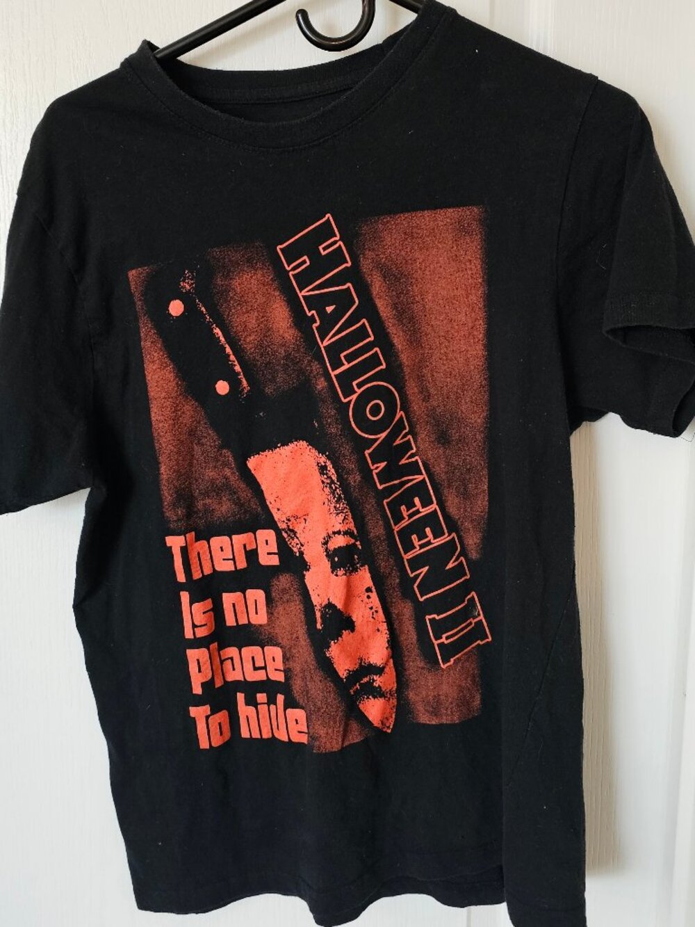 Halloween 2 "There is No Place to Hide" graphic horror T-shirt | Size: L | Hallo